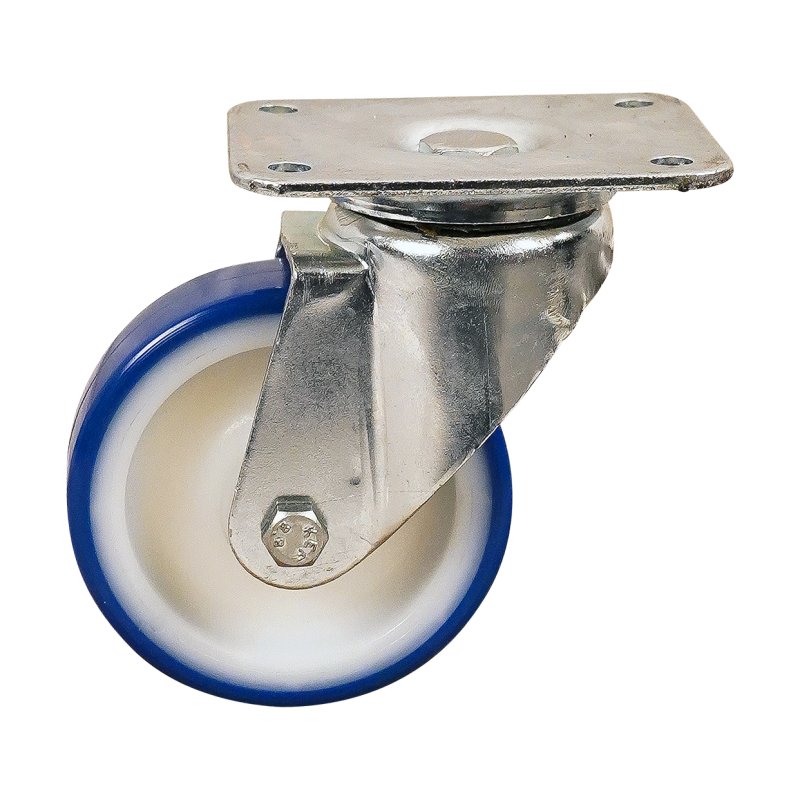 swivel castor 100mm series 27 ᠆ 32 plate mounting SS roller bearing