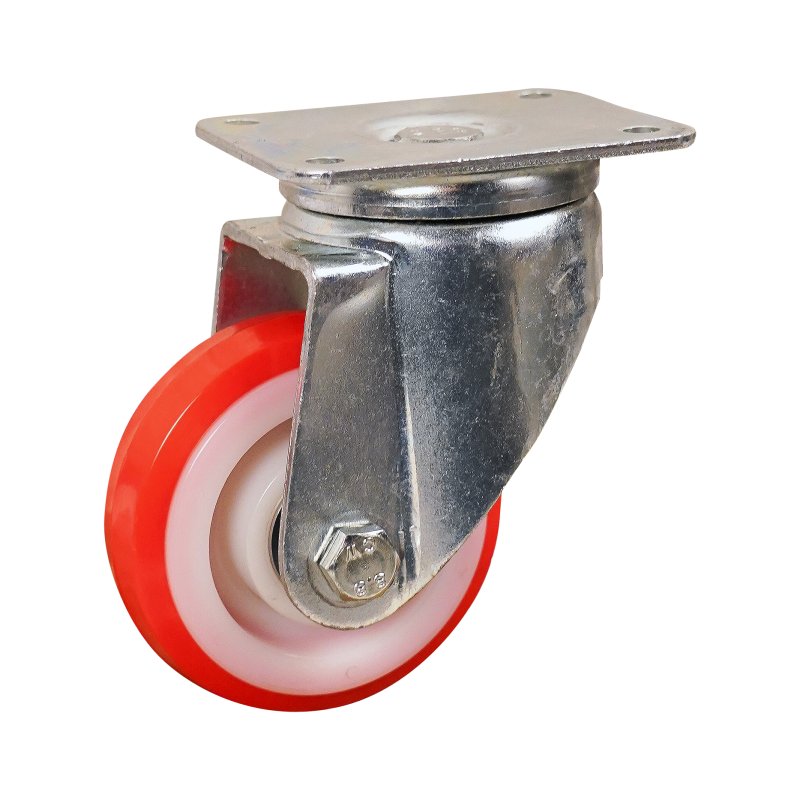 Lenkrolle 125mm serie 27 ᠆ 19 Plattenbefestigung Gleitlager