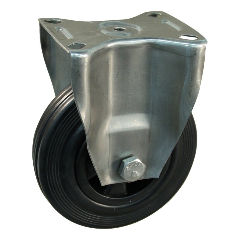 bokwiel 125mm serie 01 ᠆ 30 plaatbevestiging glijlager