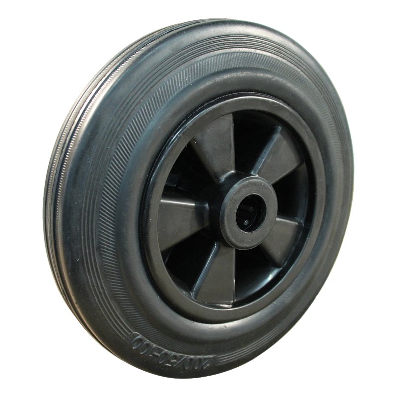 Lenkrolle 200mm Serie 01 ᠆ 30 Plattenbefestigung Rollenlager Edelstahl
