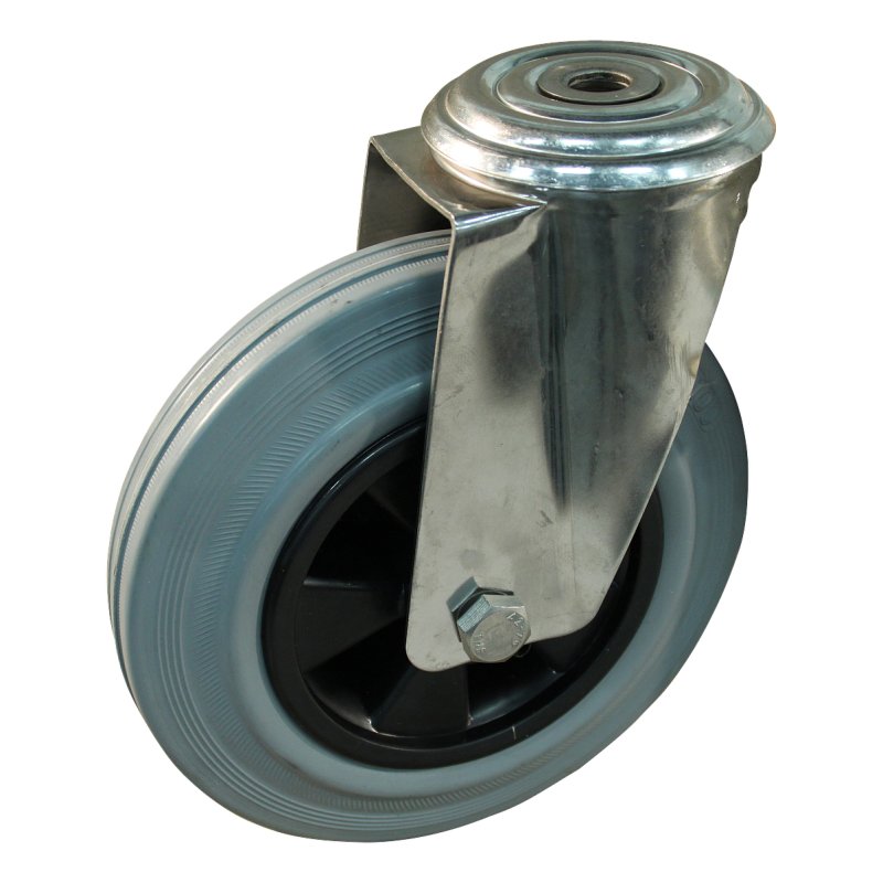 Lenkrolle 200mm Serie 11 ᠆ 30 Rückenloch Gleitlager