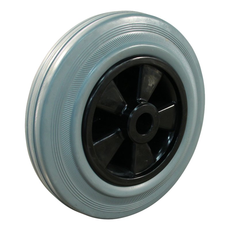 Lenkrolle mit Feststeller 80mm Serie 11 ᠆ 30 Plattenbefestigung Gleitlager