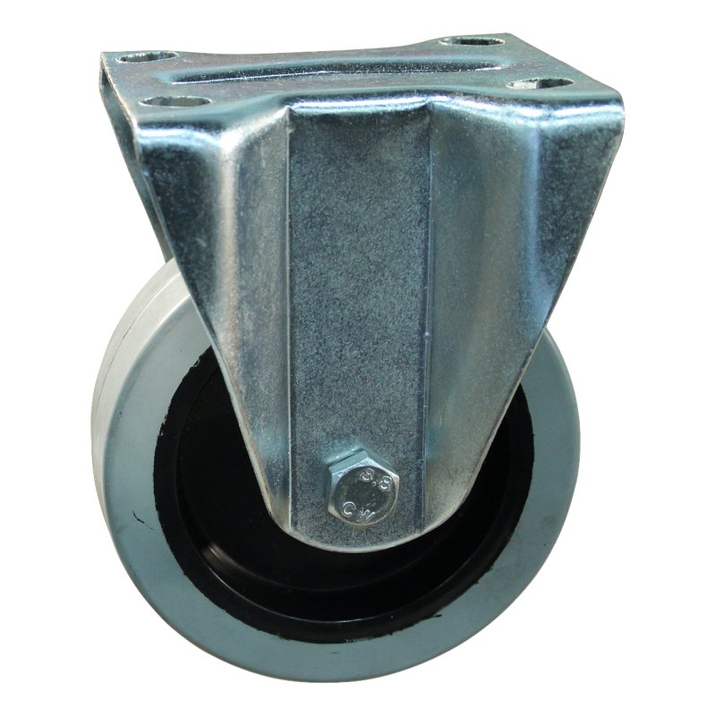 fixed castor 100mm series 14 ᠆ 19 plate mounting roller bearing