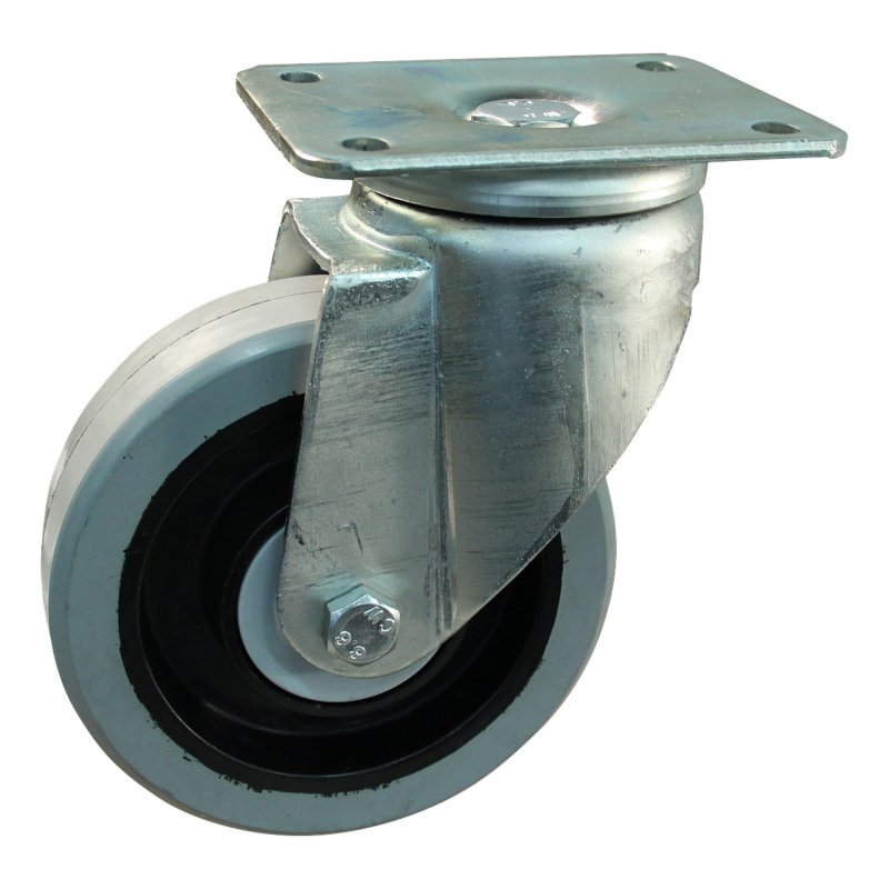Lenkrolle 80mm Serie 14 ᠆ 19 Plattenbefestigung Kugellager