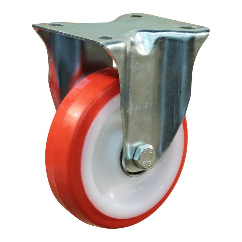 bokwiel 125mm serie 27 ᠆ 15 plaatbevestiging kogellager