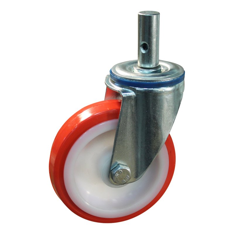 swivel castor 100mm series 27 ᠆ 15 pin roller bearing