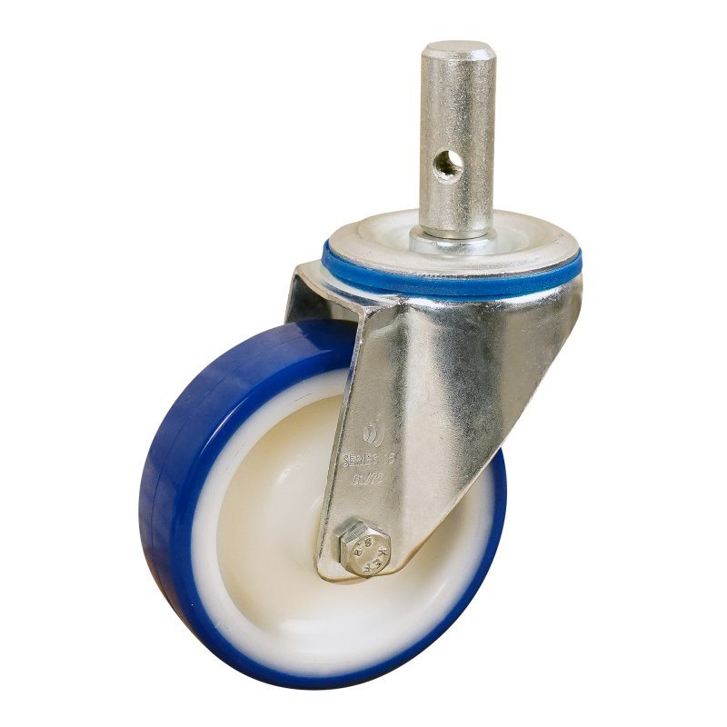 swivel castor 100mm series 27 ᠆ 15 pin roller bearing