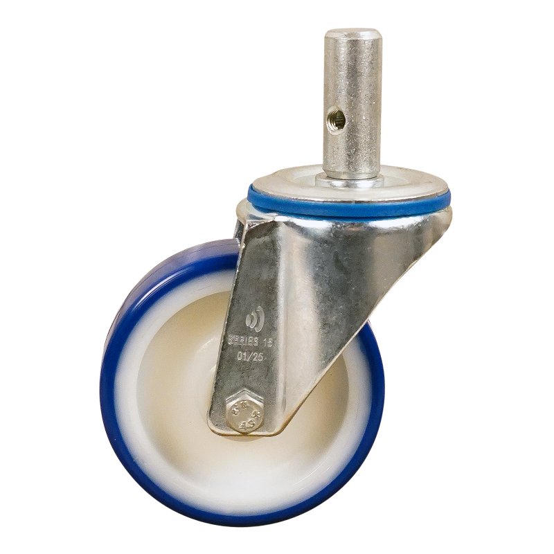 swivel castor 100mm series 27 ᠆ 15 pin roller bearing