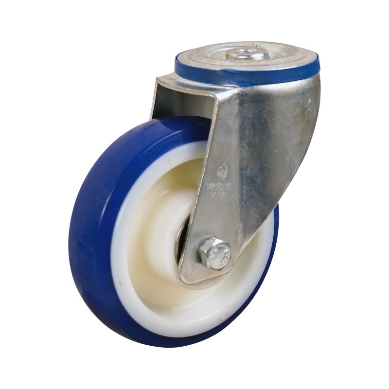 swivel castor 150mm series 27 ᠆ 15 bolt hole ball bearing