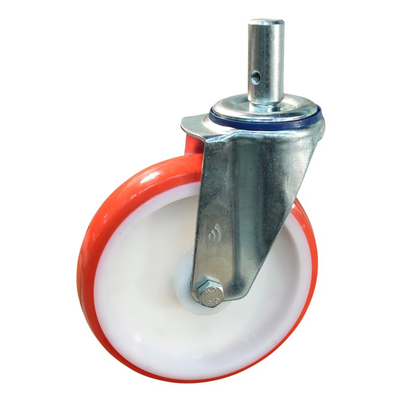 swivel castor 200mm series 27 ᠆ 15 pin plain bore