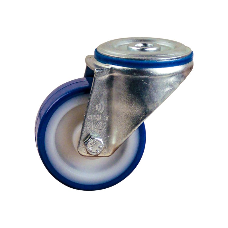 Lenkrolle 80mm serie 27 ᠆ 15 Rückenloch Gleitlager
