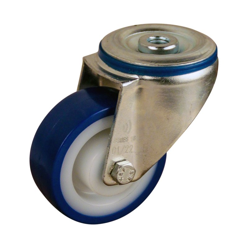 Lenkrolle 80mm serie 27 ᠆ 15 Rückenloch Rollenlager