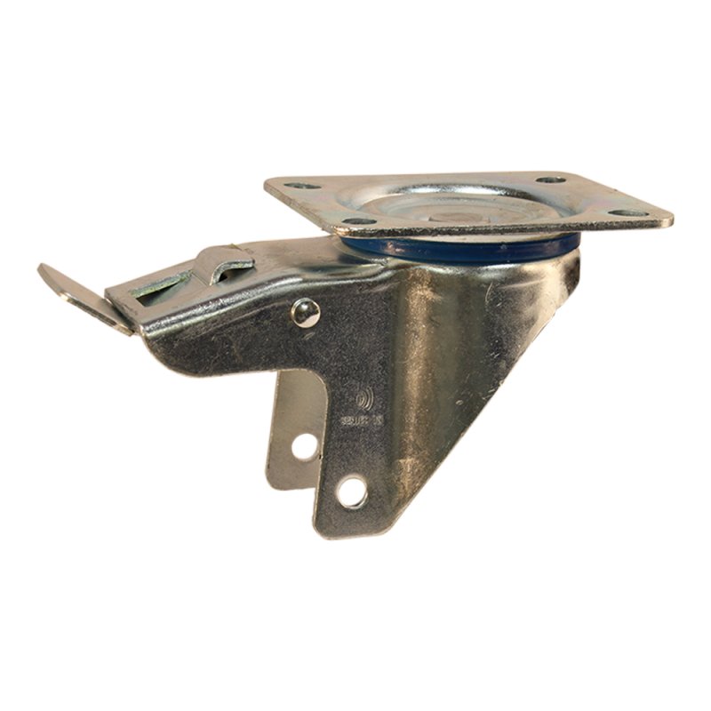 roulette pivotante avec frein 125mm série 27 ᠆ 15 montage de la plaque roulement à billes