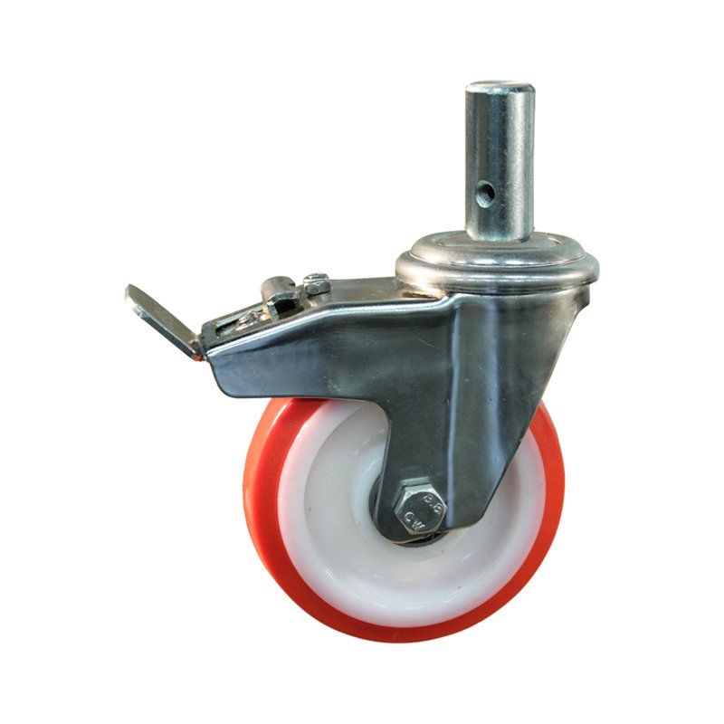 swivel castor with brake 150mm series 27 ᠆ 15 pin ball bearing