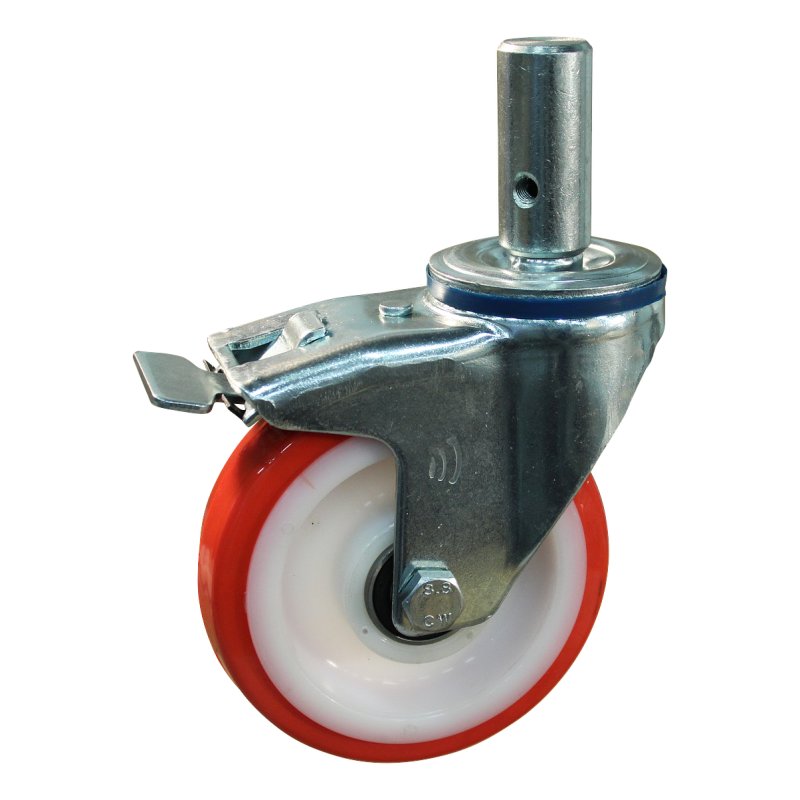 zwenkwiel geremd 175mm serie 27 ᠆ 15 pen kogellager