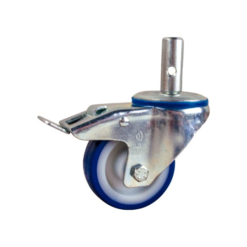 Lenkrolle mit Feststeller 80mm serie 27 ᠆ 15 Zapfen Rollenlager