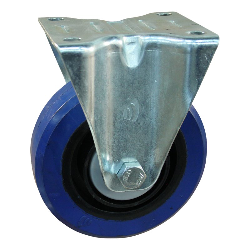 Bockrolle 125mm Serie 13 ᠆ 10 Plattenbefestigung Kugellager