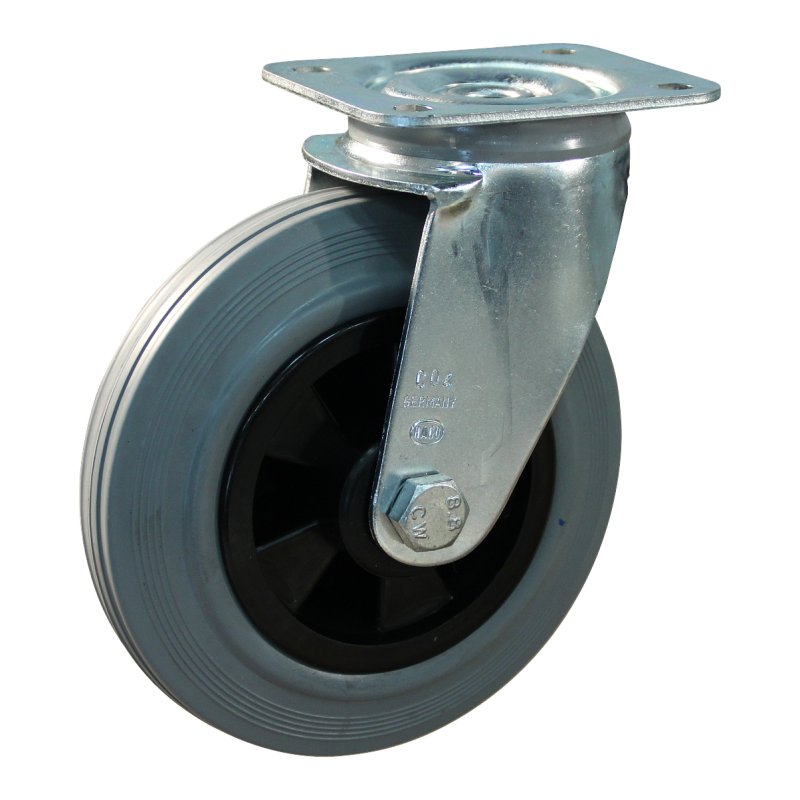 swivel castor 160mm series 11 ᠆ 11 plate mounting roller bearing