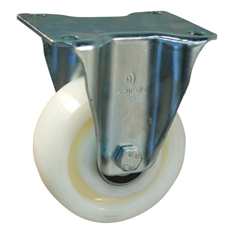 fixed castor 160mm serie 33 ᠆ 16 plate mounting ball bearing