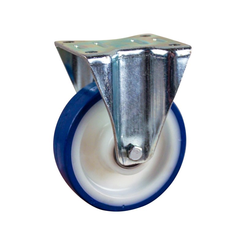 fixed castor 125mm series 27 ᠆ 10 plate mounting ball bearing