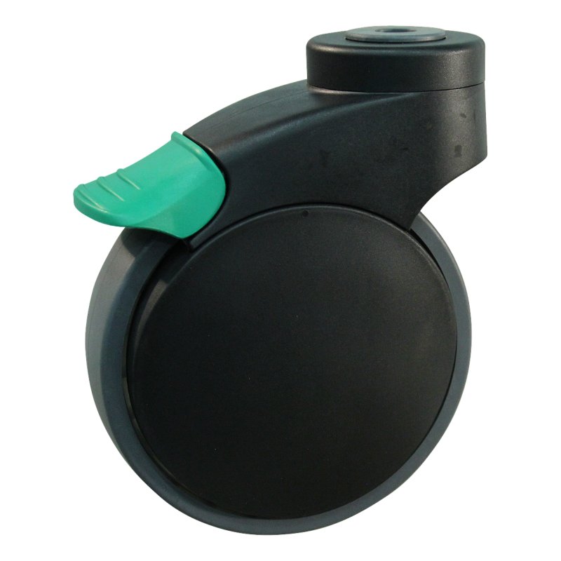 swivel castor with directional lock 125mm bouwgroep 88X ᠆ 88 bolt hole ball bearing
