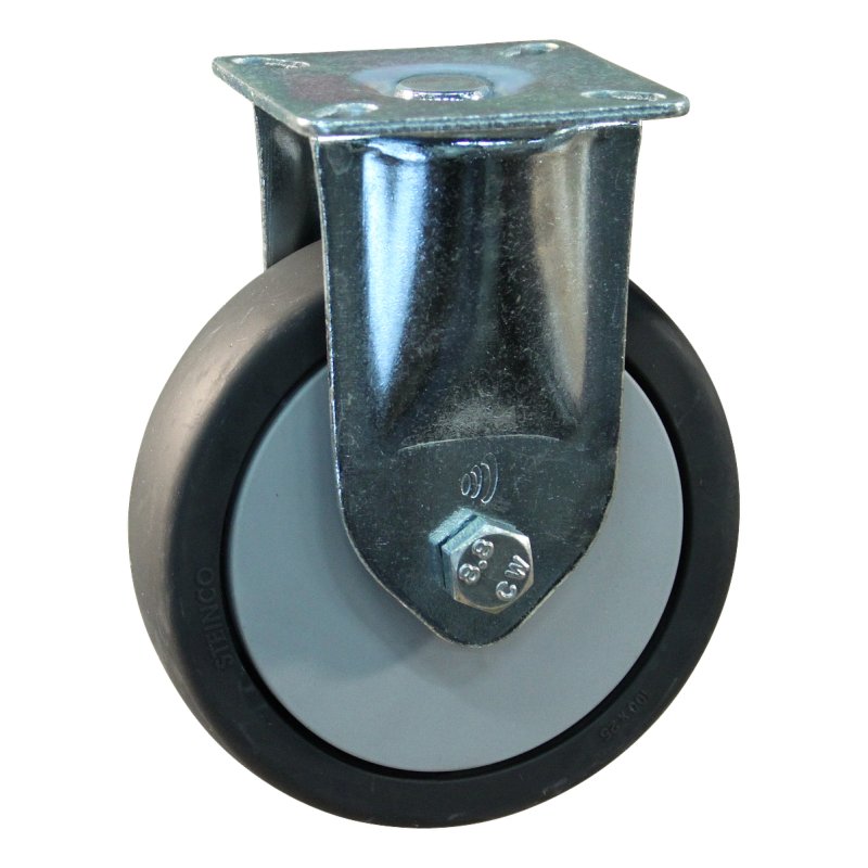 bokwiel 100mm serie 64 ᠆ 60 plaatbevestiging kogellager