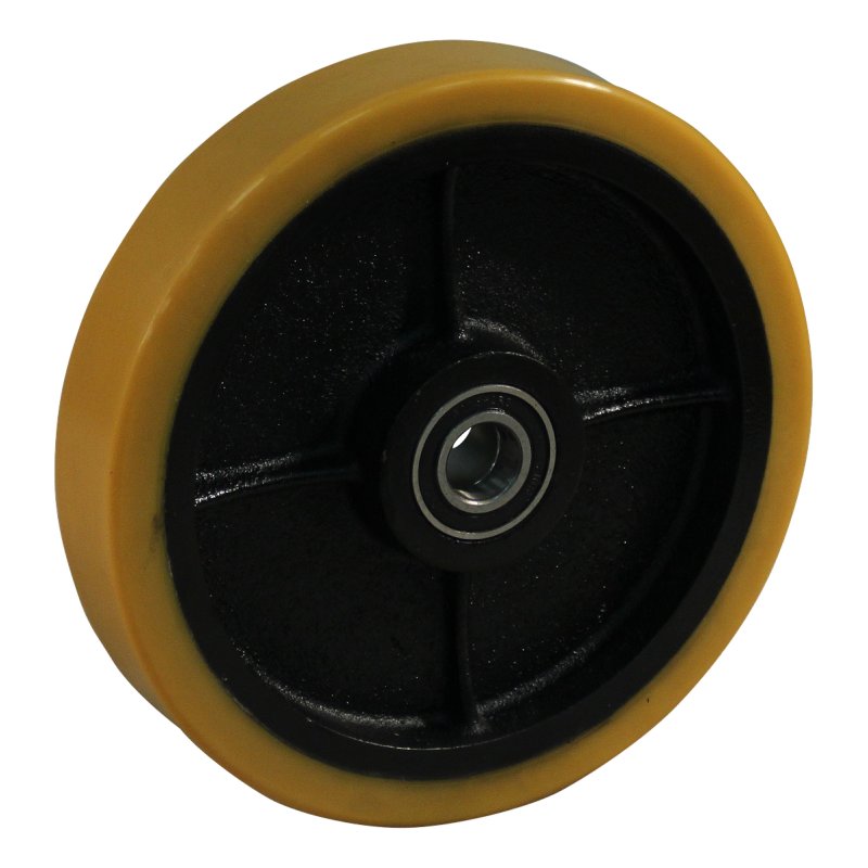 roulette pivotante, double 250mm série 28 ᠆ 47 montage de la plaque roulement à billes roulement à aiguilles éxécution inox