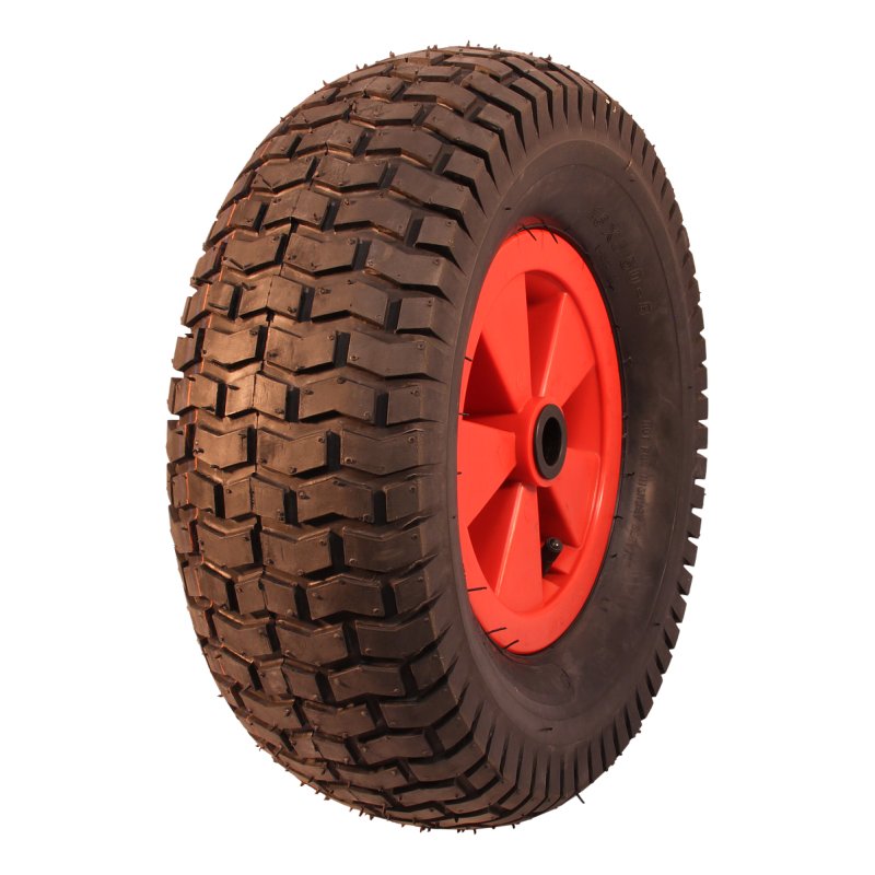 Komplettrad 16x6.50-8 2.50Ax8 Rollenlager Ø20 NL88mm Kunststoff V-3502 Rot