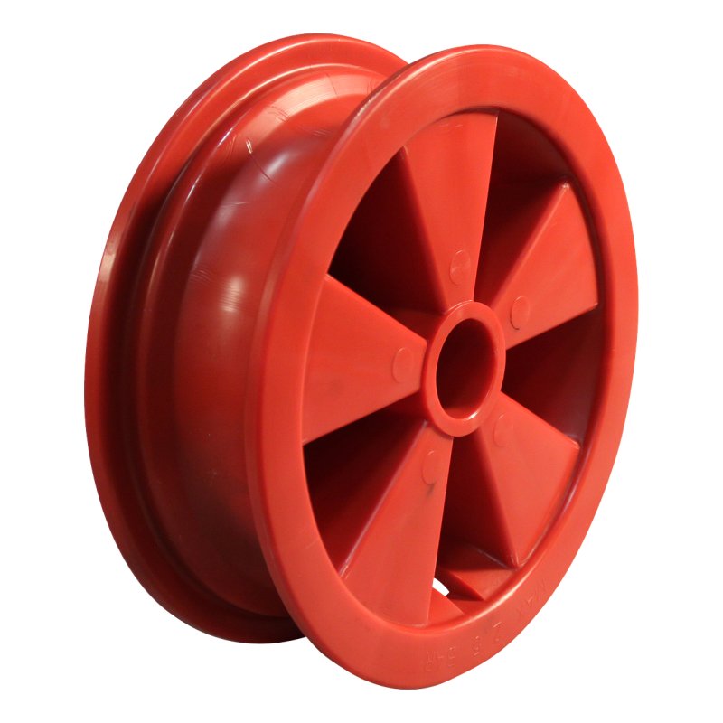 pneu + roue 16x6.50-8 2.50Ax8 ET0 NL88mm plastique V-3503 Rouge