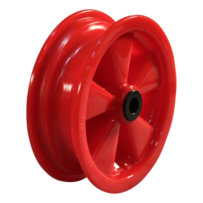 pneu + roue 16x6.50-8 2.50Ax8 roulement à rouleaux Ø20 NL88mm plastique V-3503 Rouge
