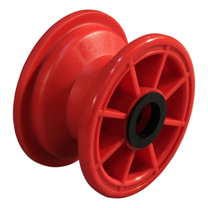 pneu + roue 3.00-4 2.10x4 ET0 roulement à rouleaux Ø25 NL75mm plastique S-2301 Rouge