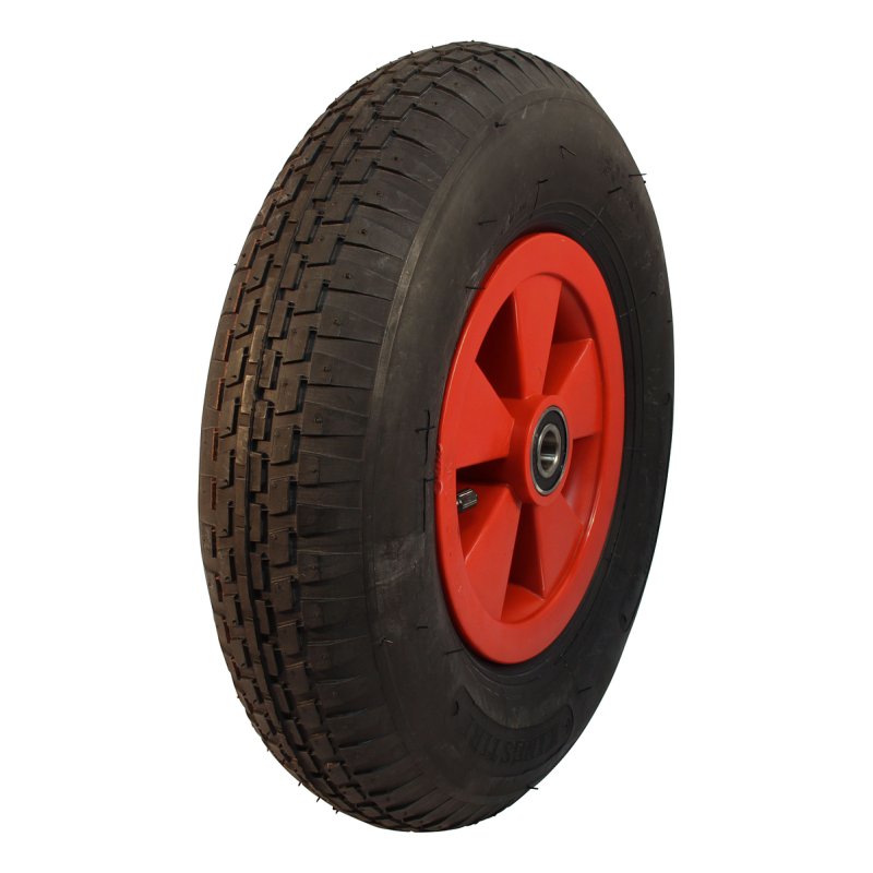 luchtband + wiel 4.80/4.00-8 2.50Ax8 ET0 NL88mm kunststof V-6635 rood