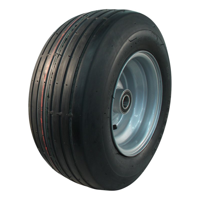 pneu + roue 16x6.50-8 5.50Ax8H2 ET0 NL73mm métal V-3503 gris