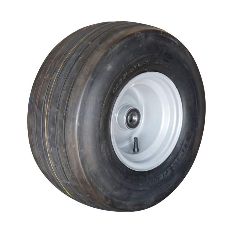 air tire + wheel 18x8.50-8 7.00Ax8H2 ET0 NL90mm steel V-3503 grey