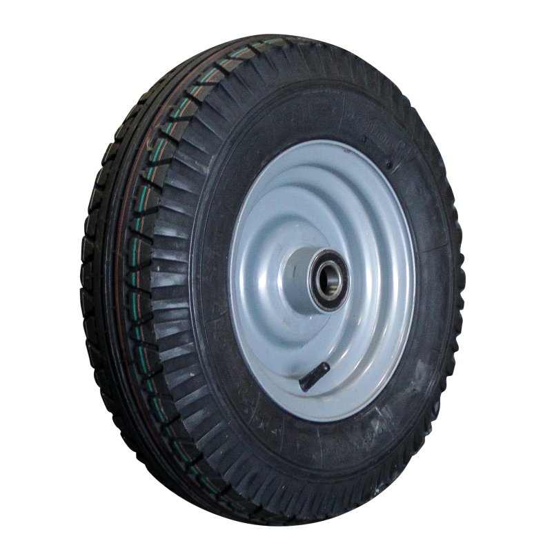luchtband + wiel 4.00-8 3.00Dx8H2 ET0 NL100mm staal V-40 grijs