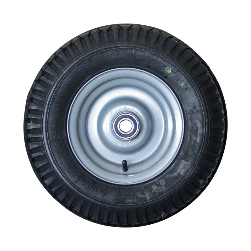 luchtband + wiel 4.00-8 3.00Dx8H2 ET0 NL100mm staal V-40 grijs