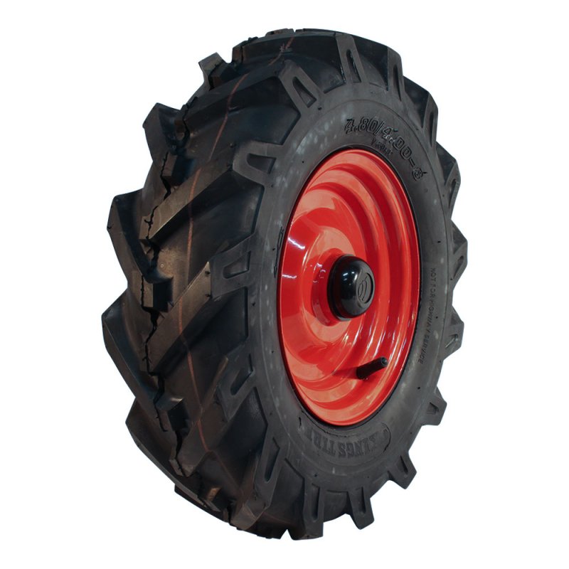 air tire + wheel 4.80/4.00-8 (122/90-8) 2.50Ax8H2 ET-17 NL88mm steel V-8501 red