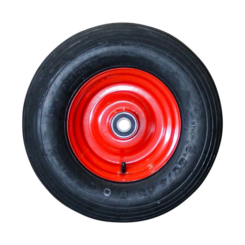 luchtband + wiel 4.80/4.00-8 2.50Ax8 ET0 NL75mm staal S-2301 rood
