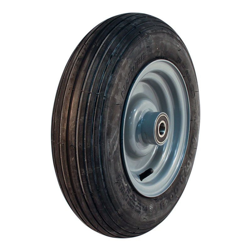 air tire + wheel 4.80/4.00-8 3.00Dx8H2 ET0 NL100mm steel S-2301 grey