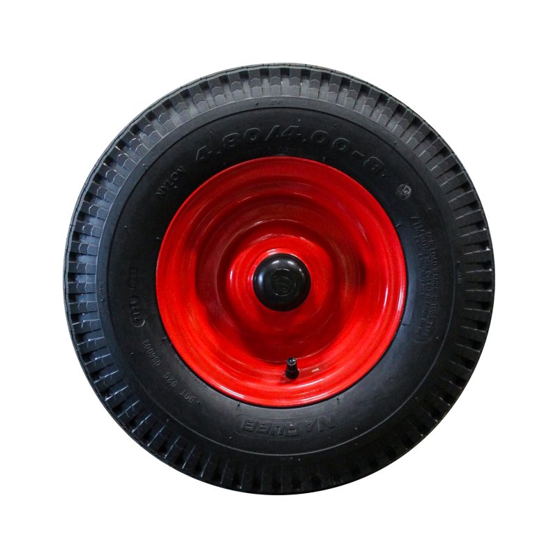 air tire + wheel 4.80/4.00-8 3.00Dx8H2 ET0 NL88mm steel S-6003 red