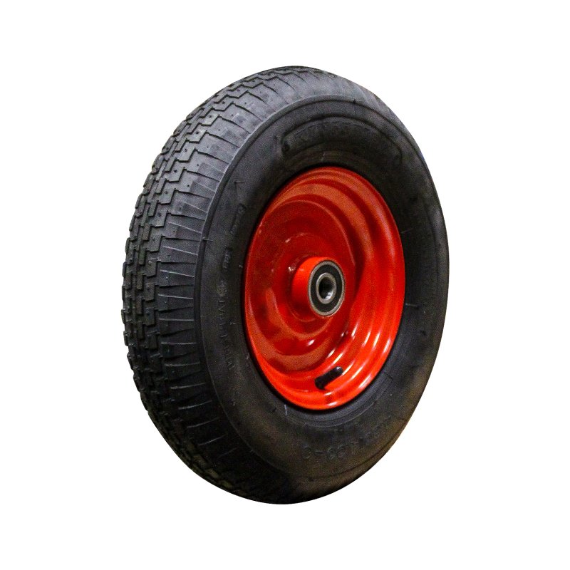 Komplettrad 4.80/4.00-8 2.50Ax8 ET0 NL75mm Stahl V-6635 Rot