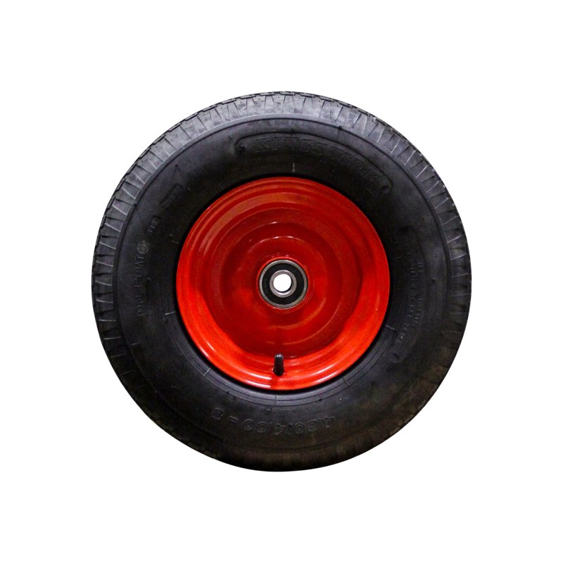 Komplettrad 4.80/4.00-8 2.50Ax8 ET0 NL75mm Stahl V-6635 Rot