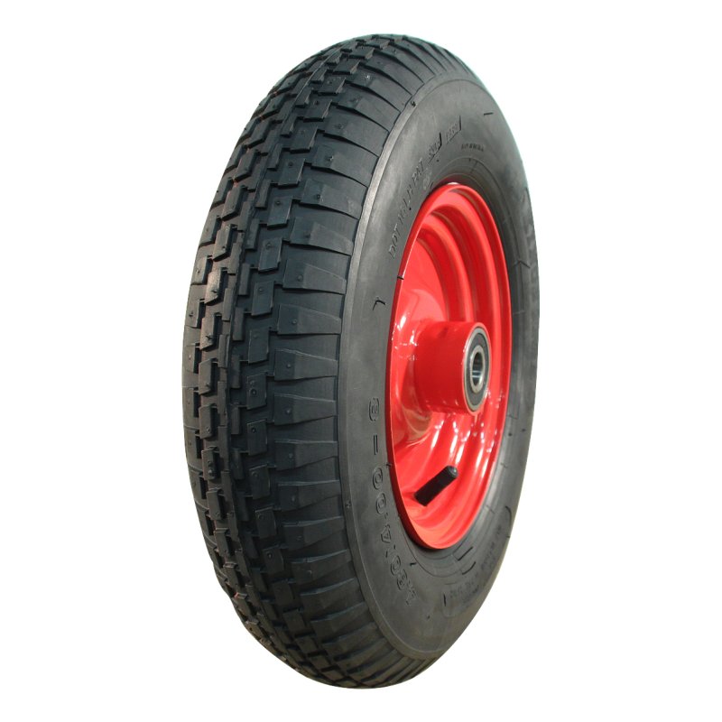 air tire + wheel 4.80/4.00-8 2.50Ax8H2 ET0 NL75mm steel V-6635 red