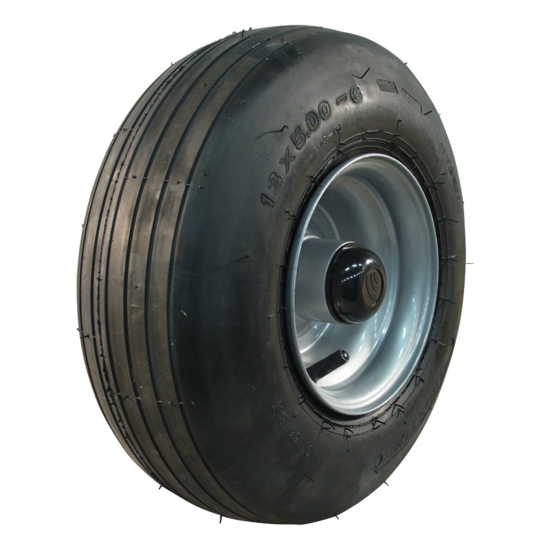 pneu + roue 15x6.00-6 4.50Ax6 ET0 NL88mm métal V-3503 gris argent