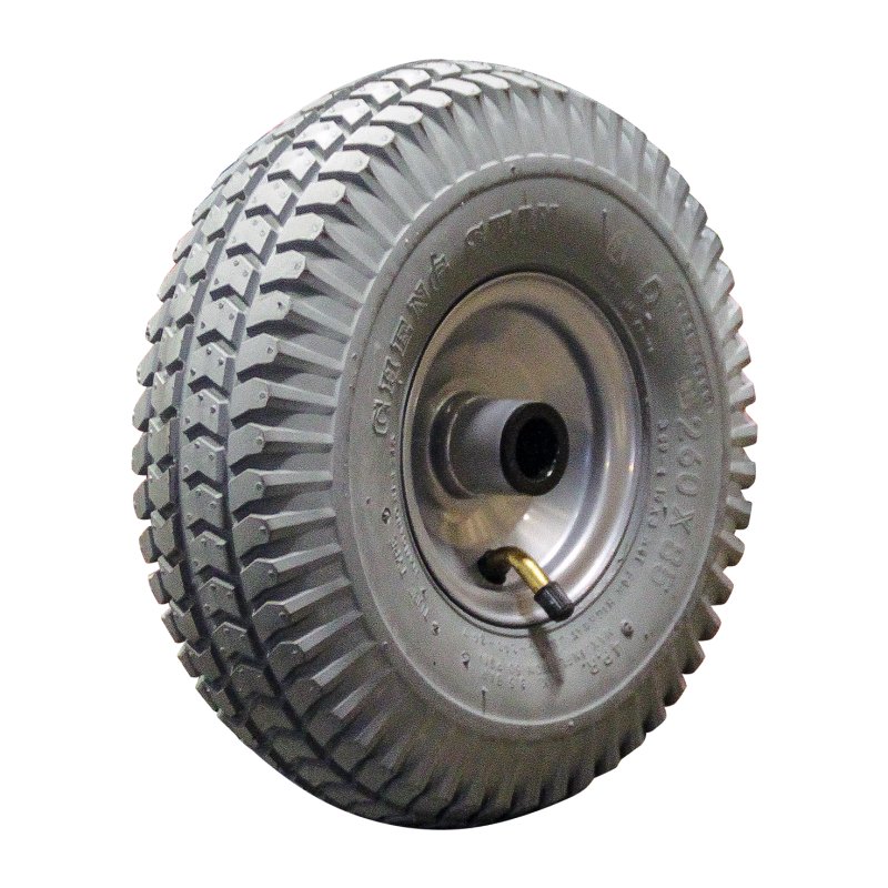 Komplettrad 3.00-4 2.10x4 ET0 NL69mm Stahl C-248 Grau