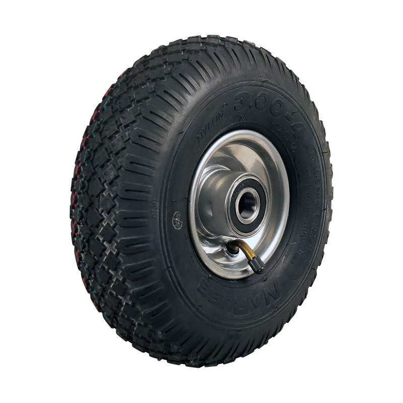 air tire + wheel 3.00-4 2.10x4H2 ET0 NL75mm steel S-2303 grey