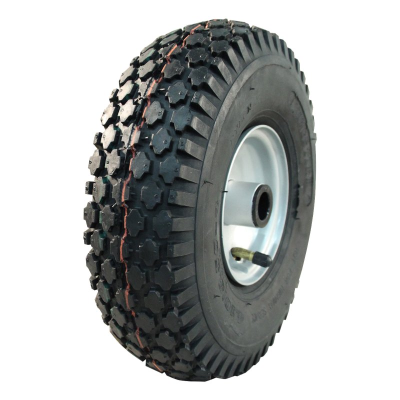 air tire + wheel 4.10/3.50-4 2.10x4 ET0 NL75mm plastic V-6602 red