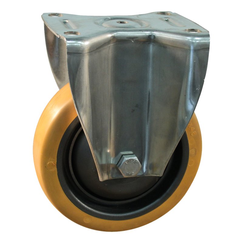 Bockrolle 160mm serie 21 ᠆ 35 Plattenbefestigung Kugellager aus rostfreiem Stahl