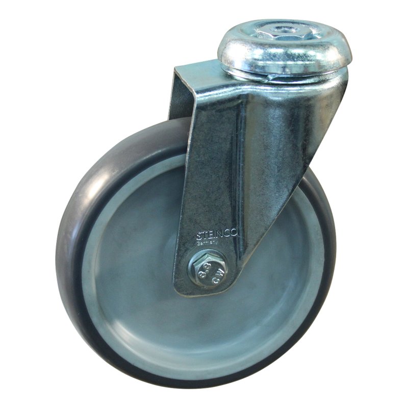 swivel castor 100mm serie 69 ᠆ 51 bolt hole bolt hole plain bore