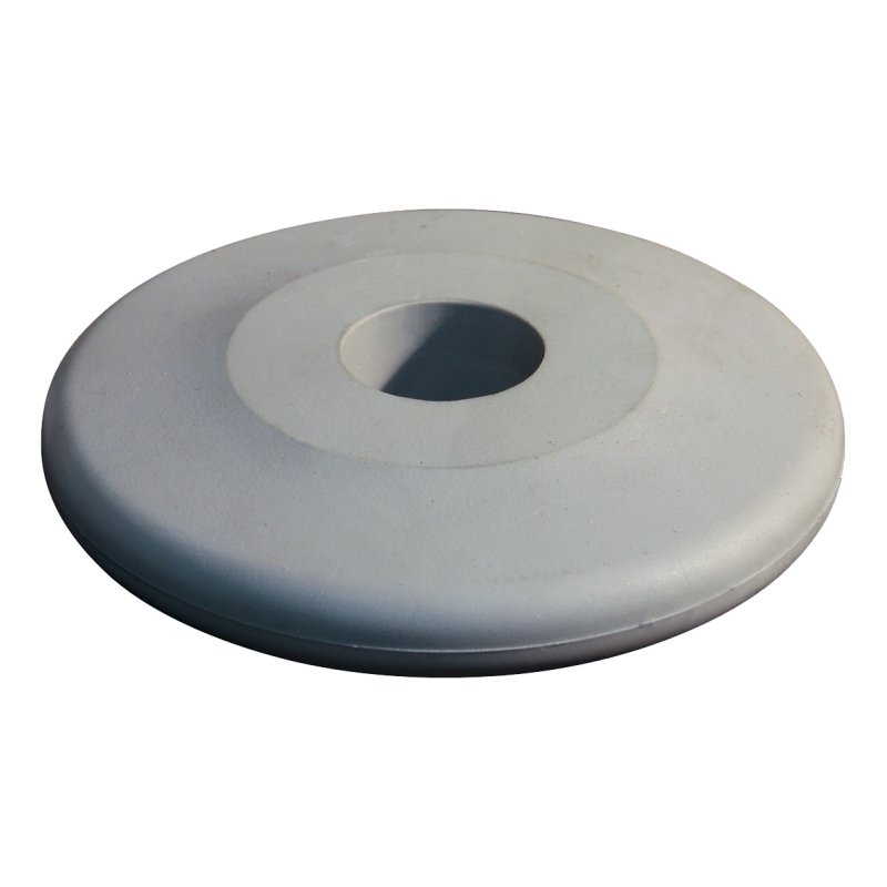 butoir Ø 90 Ø28mm gris argent RAL 7001